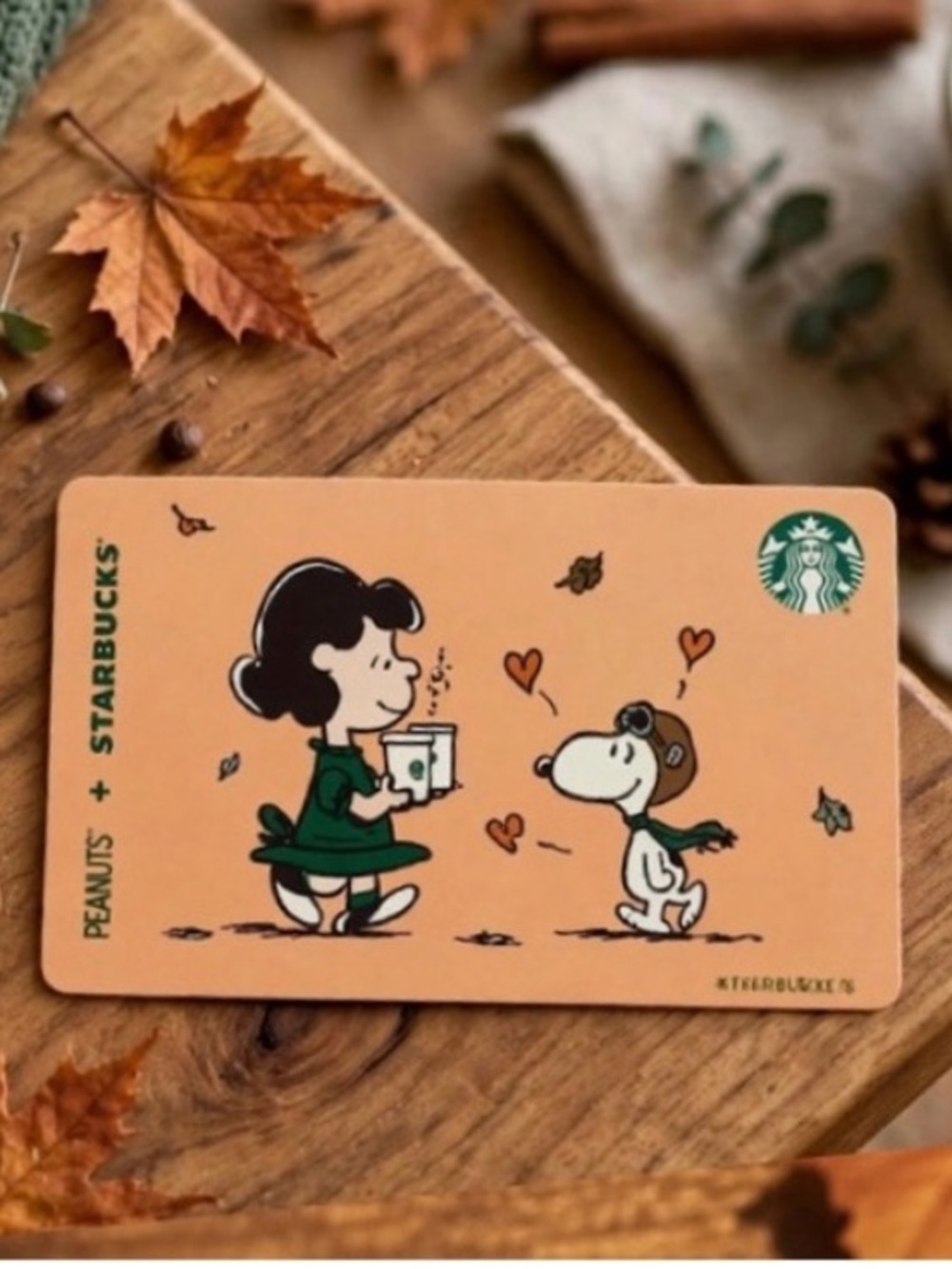 1 Starbucks x Peanuts gift card